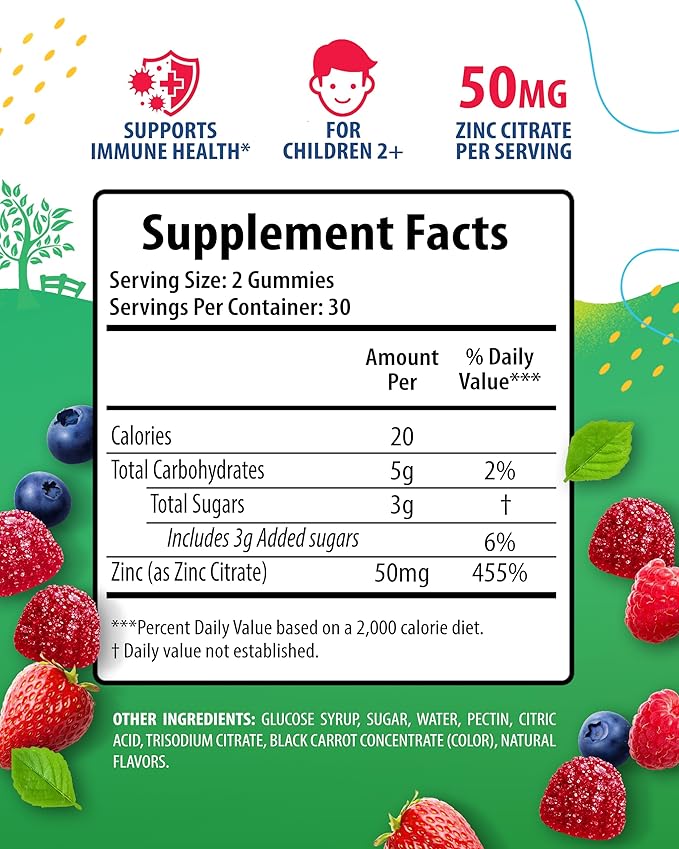 SUNNY SAM Vitamin D3 K2 Gummies 5000 IU - Immune & Bone Support - Sugar-Free & Zinc Gummies for Kids & Adults