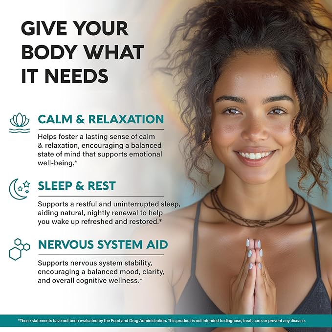 GABA L-Theanine 900 mg - Made in USA - Magnesium | Vitamin B6 - Calm, Sleep, Relaxation & Mood Support - 750 mg Gamma AminoButyric Acid, 150 mg L-Theanine - Non-Habit Forming, Vegan - 240 Capsules