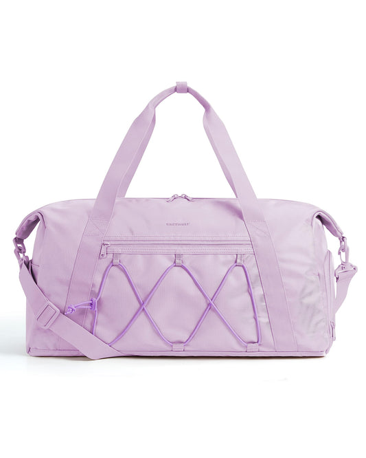 BAGSMART Gym Bags for Women Men, Sports Duffle Bag, Lightweight Weekender Duffel Bag With Shoe Compartment, Water Resistant Workout Duffle Sports Bag for Travel Fitness Swimming Yoga - Purple