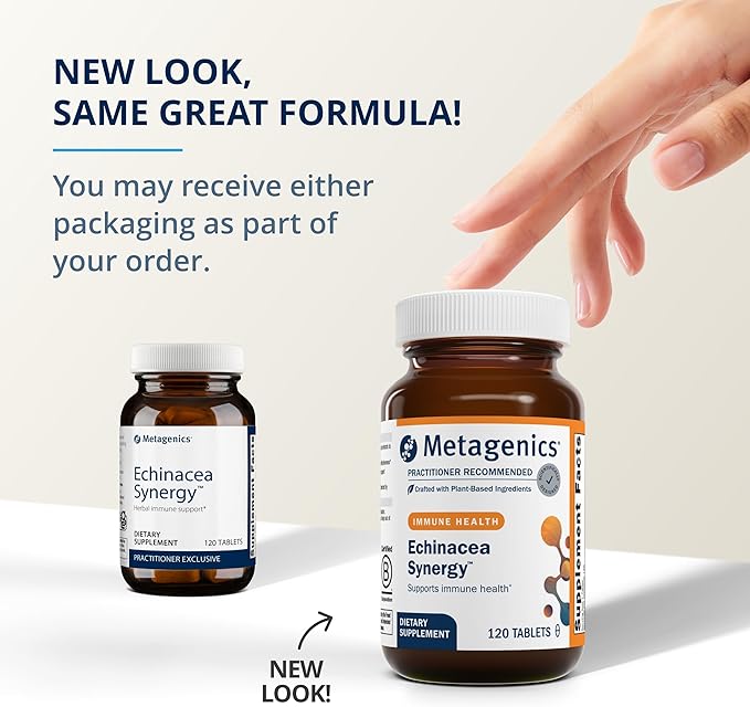 Metagenics Echinacea Synergy - Immune Support Supplement* - Supports Respiratory System* - Echinacea, Perilla Seed & Vitamin C - Non-GMO & Vegetarian - 120 Tablets