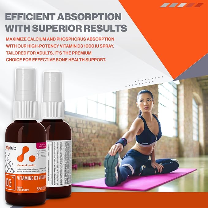 ATP LAB - Vitamin D3 - Vitamin D3 1000 IU Oral Spray 52 ML