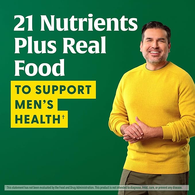 MegaFood One Daily Mens Multivitamins - Multivitamin for Men - Vitamin C, Vitamin D3 & Vitamin B12 - Muscle, Energy Metabolism & Immune Support - Vegetarian, Gluten Free - 60 Tablets, 60 Servings