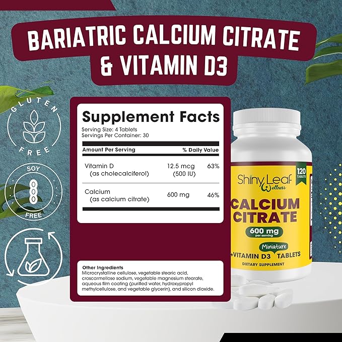 3-Month Post-Bariatric Bundle: Daily Multivitamin Without Iron Caps & Unflavored Calcium Citrate Mini Tablets with Vitamin D3 – Comprehensive Nutritional Support