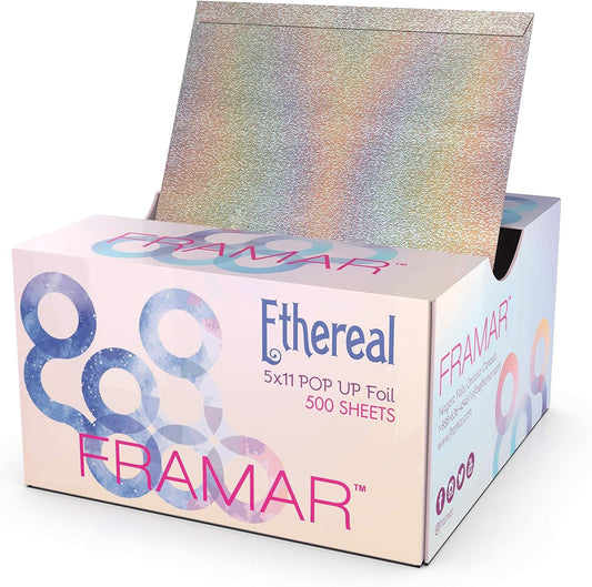 Framar Ethereal Pop Up Hair Foil, Aluminum Foil Sheets, Hair Foils For Highlighting - 500 Foil Sheets