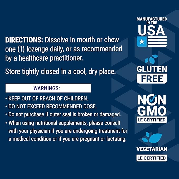 Life Extension Vitamin B12 Methylcobalamin, Nerve Health Supplement, Cognitive Support, Energy Vitamin, methylcobalamin B12, 1 mg, Quick-Dissolving, Vegetarian, 60 lozenges