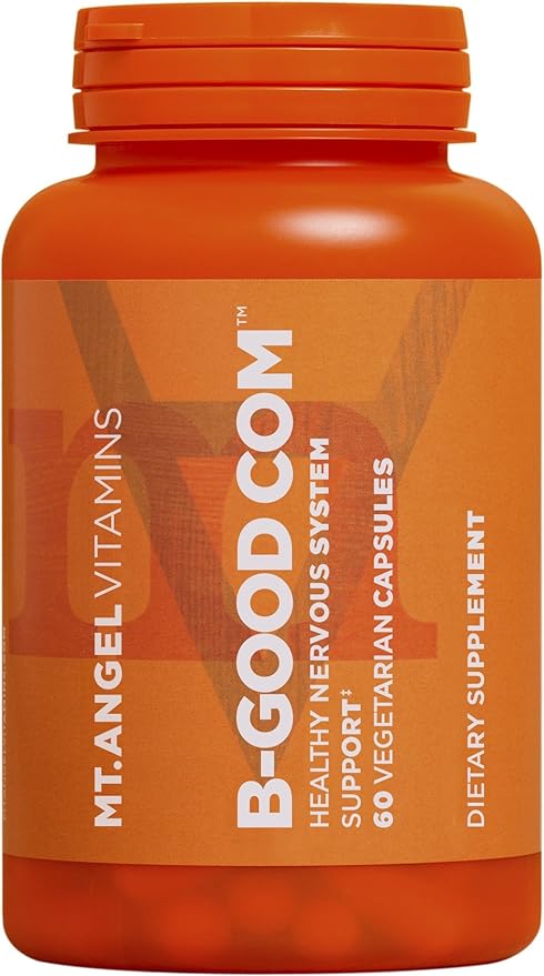 Mt. Angel Vitamins - B-Good Com (Vitamin B Complex), Healthy Nervous System Support (90 Vegetarian Capsules)