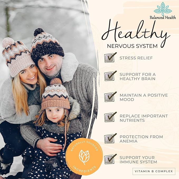 Vitamin B-Complex Drops, 2oz, 60 Doses, All 8 B-Vitamins, Immune Energy Support Supplement Non GMO Vegetarian Safe