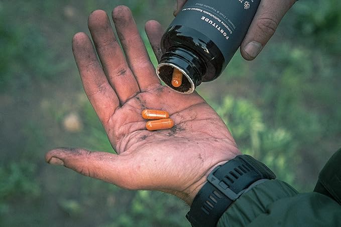 To The Woods Fortitude Complete Multivitamin Support for Men - 20 Organic Raw Fruits & Vegetables, 24 Essential Vitamins & Minerals - Immune Health, Energy Booster (1 Bottle, 30 Capsules)