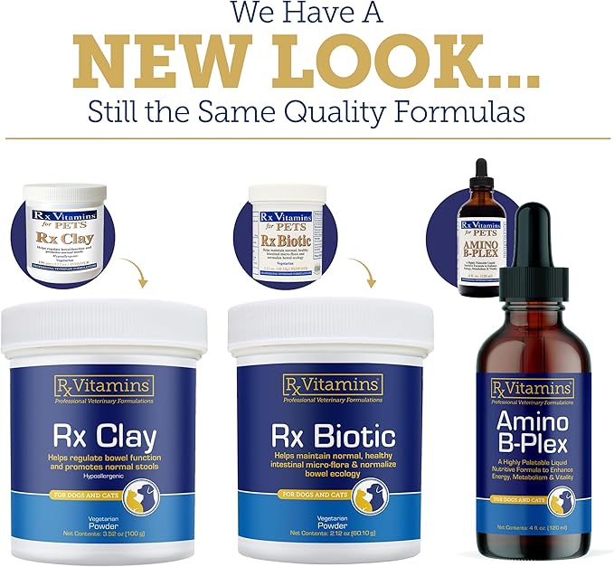 Rx Vitamins Rx B12 for Dogs & Cats - Vitamin B12 Liquid Supplement for Pets - Dog Vitamins for Small & Large Breed - Cat Health Supplies - 4 oz.