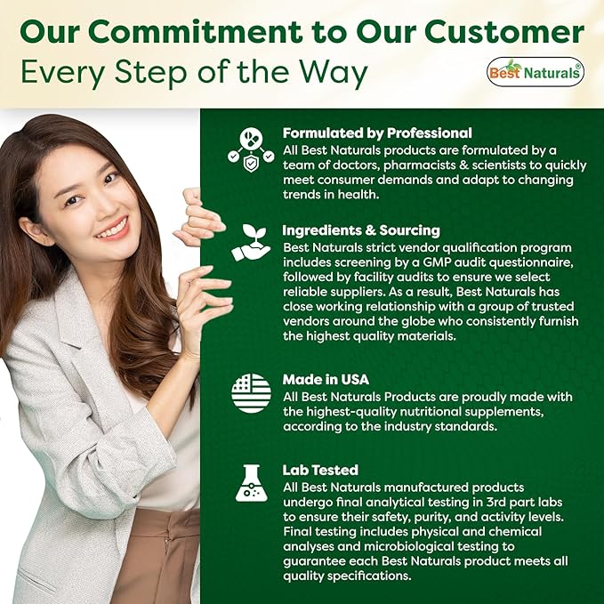 Best Naturals 3 Pack Ashwagandha Capsules for Relaxing Stress and Mood, 500 mg, 120 Count (Total 360 Capsules)