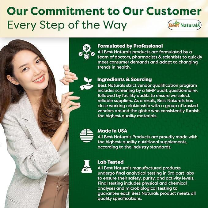 Best Naturals Vitamin B2 (Riboflavin) 400mg - Migraine Relief - Veggie Capsules - Conezyme Precursor - 120 Count