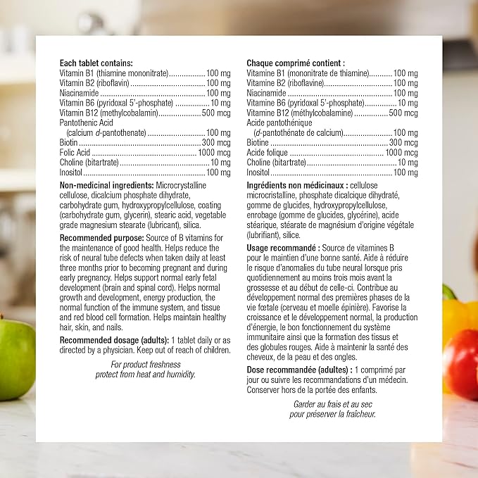 Webber Naturals Vitamin B100 Complex Time Release, 140 Tablet