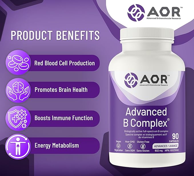 AOR Advanced B Complex, 90 CT