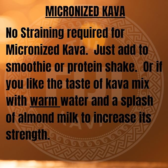 TUI KAVA PREMIUM WELLNESS KAVA - MICRONIZED Noble Fijian Kava 500g (1lb 2oz) - SHARING Size |Heady Morning/Daytime Kava | Increase Focus | Mood/Sleep Support | Stress Relief | NO STRAINING