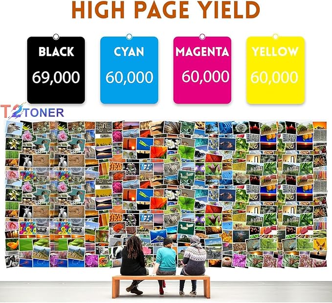 T08 T08L Ultra High Yield Black Toner Cartridge 3010C005AA [with New Chip] Replacement for ImageCLASS LBP1238 LBP1238II MF1238 MF1238II Printer