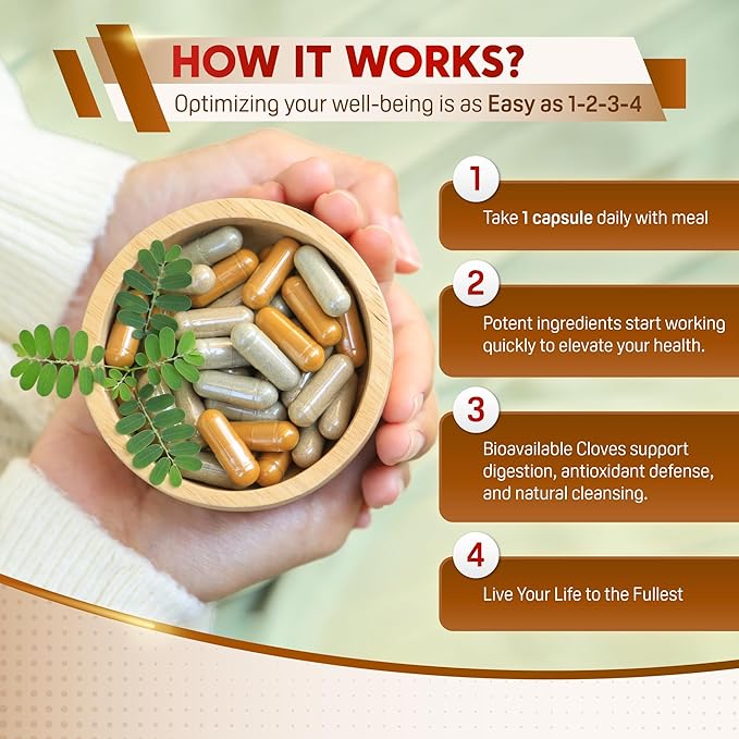 Ultra Cloves with Ginger & Cinnamon - All-in-1 Supplement for Digestive & Oral Health Support - Made in The USA - 150 Capsules