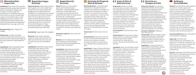 WeightWorld Apple Cider Vinegar Gummies with The Mother 1000mg - 90 Gummies - Added Vitamin B6, B12, B9 (Folic Acid) & C for Detox, Cleanse, Digestion & Metabolism - Delicious Natural Apple Flavor