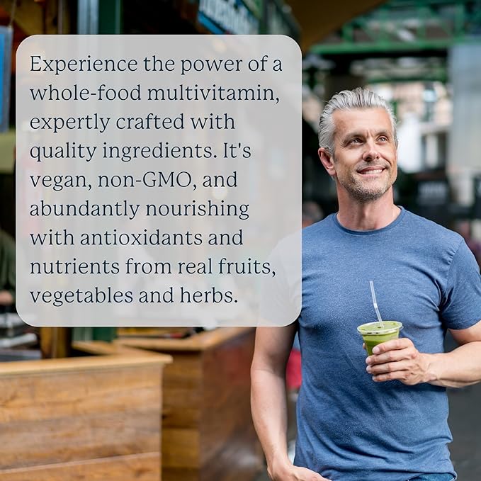Dr. Fuhrman Daily Whole Food Multivitamin for Men - 120 Capsules, Vegan Formula for Optimal Health and Vitality, Specifically Designed for Men Over 50