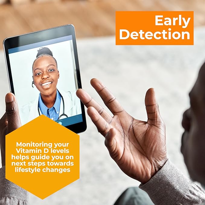 at Home Vitamin D Test Kit - Easy to Use & Accurate Blood Test for 25(OH) D Levels to Test for Vitamin Deficiencies - CLIA Certified Labs - FSA/HSA Accepted