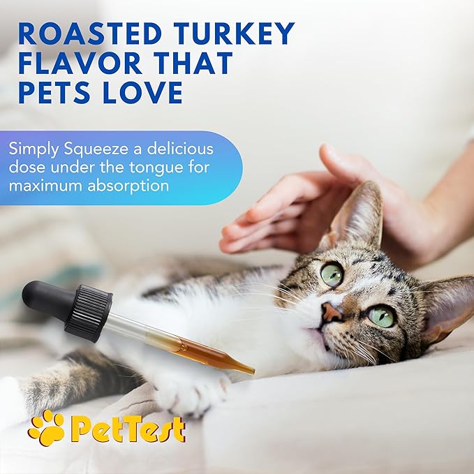 PetTest Methyl B12 Vitamin Liquid Drops 4fl oz (5000 MCG) Supplement with Methylcobalamin for Diabetic Pets, Maximum Absorption to Increase Energy for Dogs and Cats