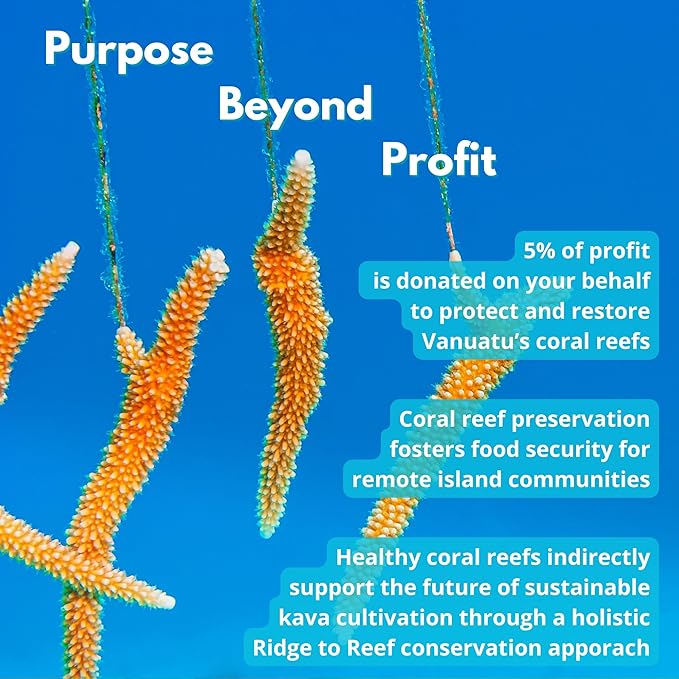 Volcano Island’s Secret - Kelai Instant Kava Powder from Vanuatu - Stress Release & Mood Support - 25 Servings Easy Mix 30:1 Noble Kava Juice Extract