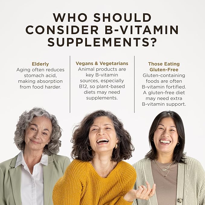 Solgar B-Complex "100", 250 Vegetable Capsules - Heart Health - Nervous System Support - Supports Energy Metabolism - Non-GMO, Vegan, Gluten Free, Dairy Free, Kosher, Halal - 250 Servings