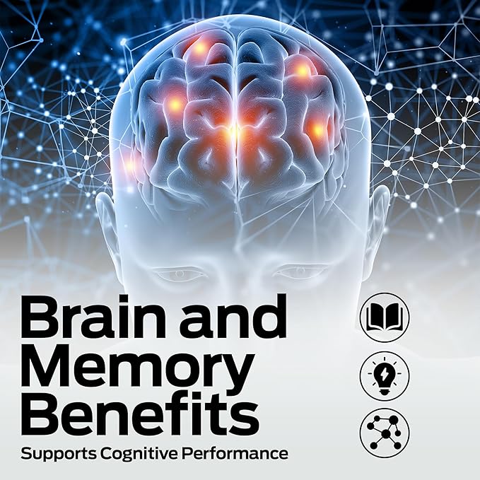 Ultra Max Natural Organic 4 in 1 Brain Supplements for Memory and Focus, Immune Support Anti-Aging Dietary Supplements