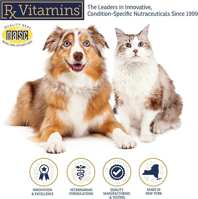 Rx Vitamins Rx B12 for Dogs & Cats - Vitamin B12 Liquid Supplement for Pets - Dog Vitamins for Small & Large Breed - Cat Health Supplies - 4 oz.