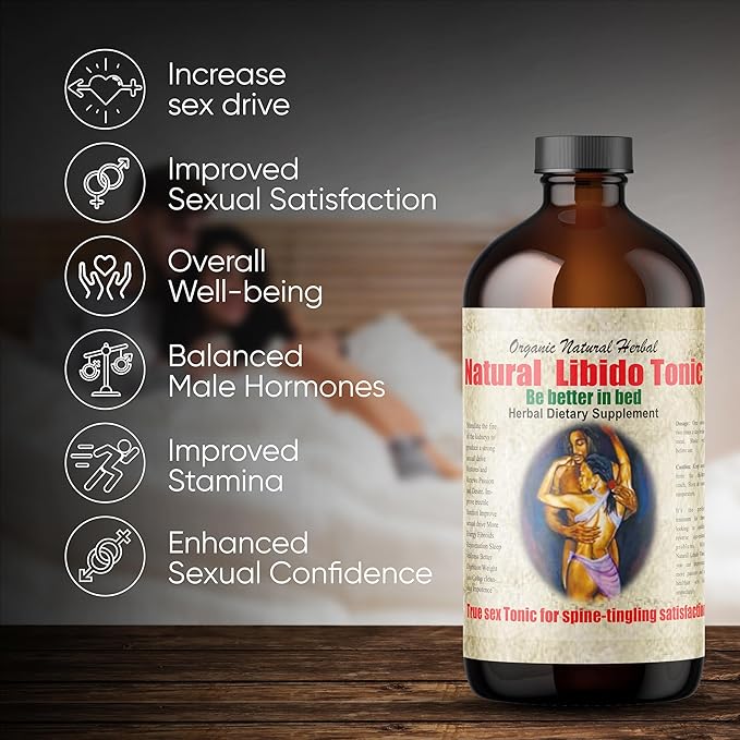 Men Wellness Living Bitter 16oz - Natural Blend of Ginseng, Fenugreek, Maca Root, and Cinnamon to Support Stamina and Vitality