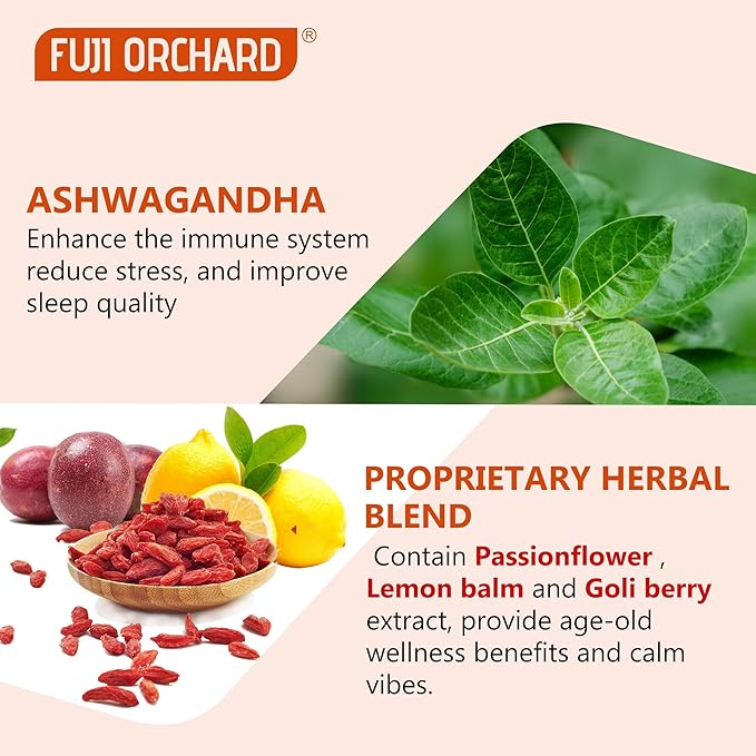 Ashwagandha Supplements Gummies | with 300 mg Ashwagandha Extract | Immune Support & Manage Stress | 60 Vegan Non-GMO Ashwagandha Supplement Gummies for Momen & Man