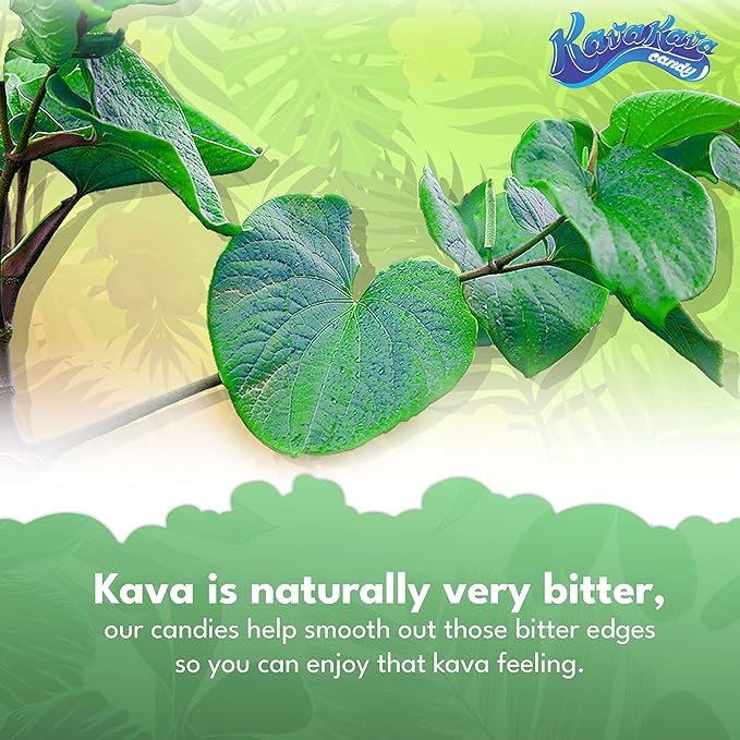 Ozia Originals Kava Kava Candy - 8 Kava Candies Per Pack, Kava Extract Stress Relief Supplement, Natural Kava Root Chill Happy Pill, Encourages Positive Mood - Coconut Cream Flavor, 4 Packs