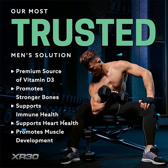 Vitamin D3 5000IU Cholecalciferol - Superior Bone & Muscle Support - 365 Softgels - Made in USA