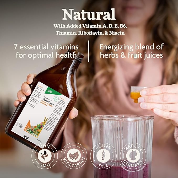 Floradix Epresat Adult Multivitamin - Daily Liquid Multivitamin with Vitamin A, Milk Thistle & More for Wellness - Energy Support & Liver Health Support* - Vegetarian, Non-GMO - 16.9 fl oz