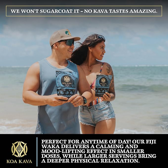 8 oz Koa Kava Bundle with Premium Tongan, Fijian Waka and Vanuatu Waka Kava Root Powder