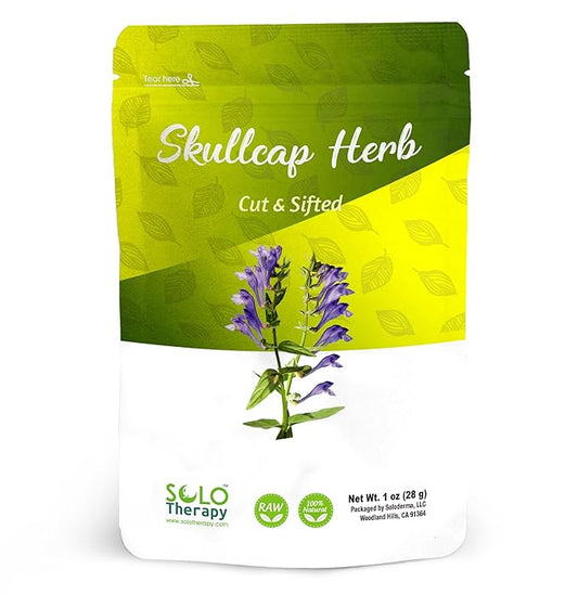 Skullcap Herb 28 Grams - Skullcap Tea - Skullcap Dried Herb- Scutellaria lateriflora Resealable Bag (Skullcap Herb)