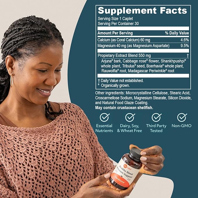 ruved Carditone, Doctor-Formulated, All-Natural Ayurvedic Herbal Supplement, Trusted for Over 30 Years, 30 Vegetarian Caplets