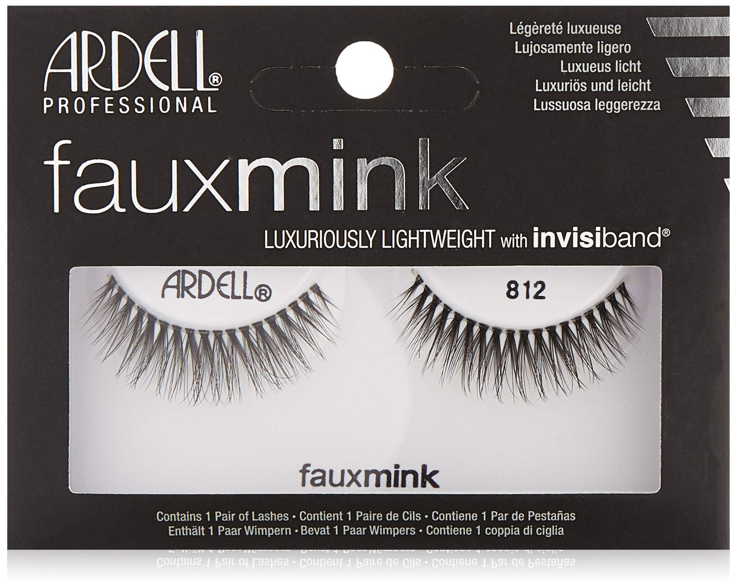 Ardell Faux Mink #812 Black Lashes (6 Pack)