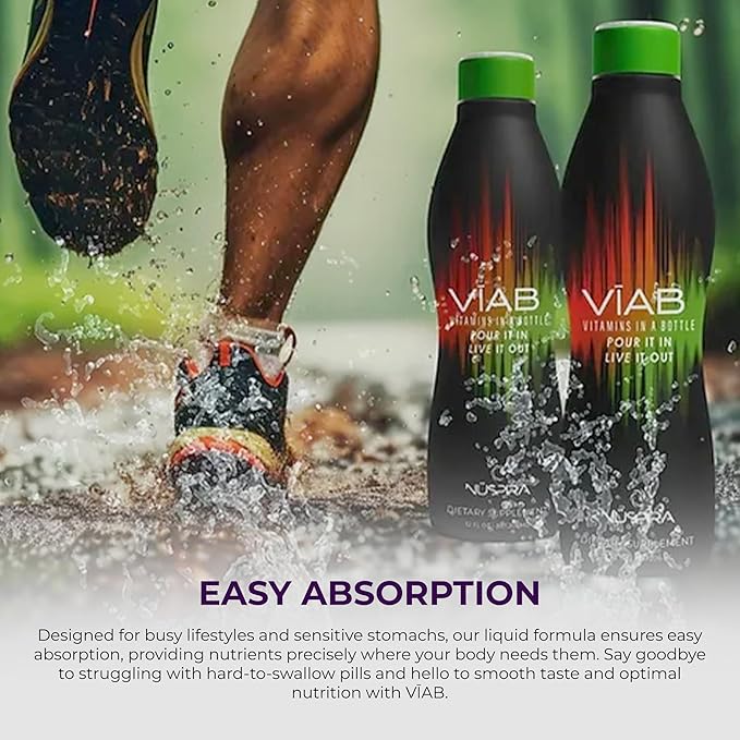 NüSpira - VĪAB Liquid Multi-Vitamin - Effortless Wellness for The Whole Family - Potent Blend of Vitamins & Minerals - Smooth Taste - 30oz