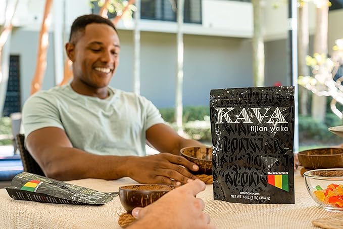 Kava Waka Powder – Authentic, Noble Kava Root Powder from Fiji – Premium, Responsibly Sourced, 16 Oz