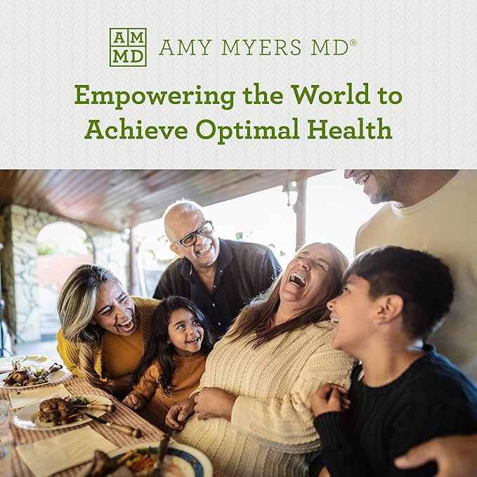 Dr Amy Myers ZenAdapt - Adaptogen Supplement Blend to Support Mind & Stress Relief - Pea (Palmitoylethanolamide) & Saffron to Help Modulate a Healthy Stress and Metabolic Response - 120 Capsules