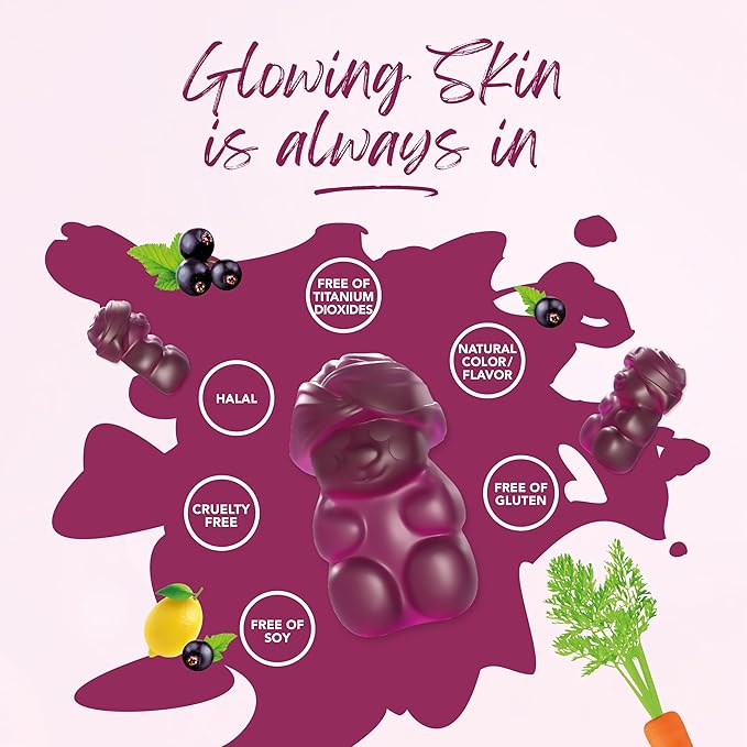 Vibrant Skin Gummies Boost Immune Gummies - 60 Count