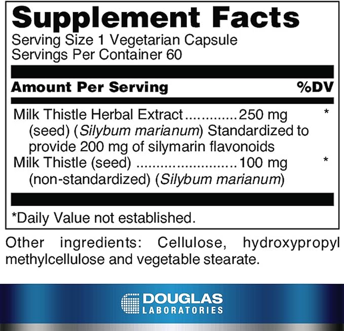 Douglas Laboratories Milk Thistle Max-V | Standardized Herbal Extract for Liver Support | 60 Capsules