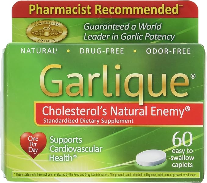 Garlique Dietary Supplement, 60 Caplets