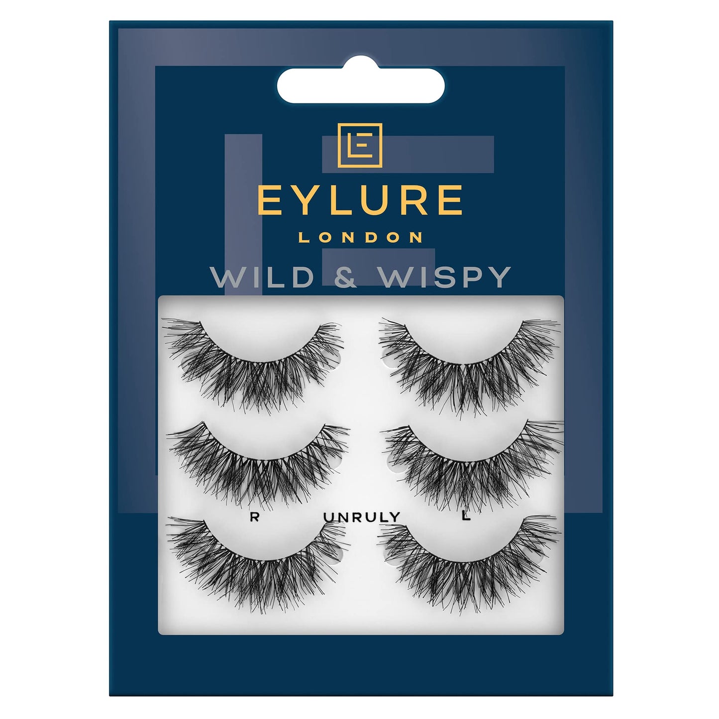 Eylure False Lashes, Wild & Wispy Unruly, 3 Pair