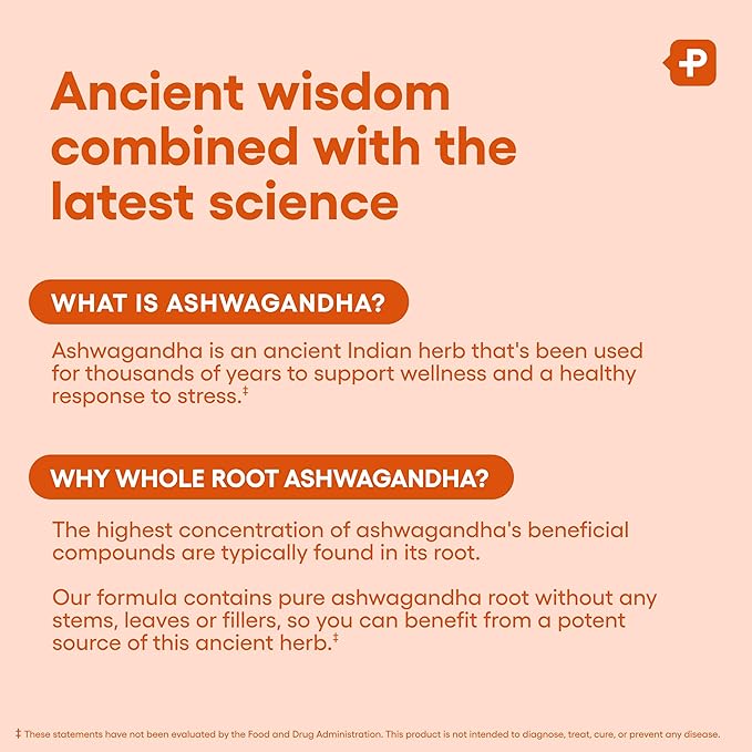 Physician's CHOICE Ashwagandha 1950mg Organic Ashwagandha Root Powder with Black Pepper Extract, Stress Support, Mood Support Supplement, 90 Veggie Ashwagandha Capsules - 2 PCK