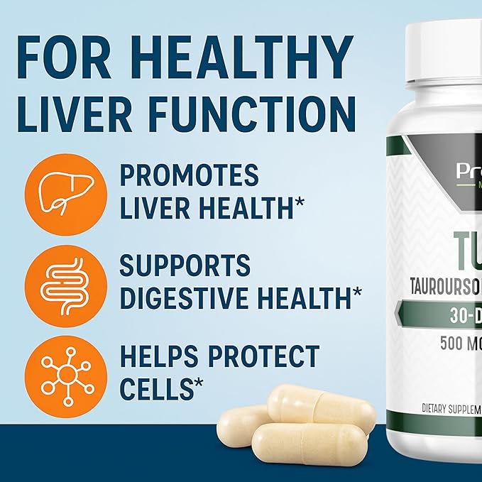 TUDCA – Premium Liver Support, Cleanse, Detox and Repair Supplement – 500mg Per Serving – 60 Capsules – High Purity Bile Salt Formula – Vegan, Non-GMO
