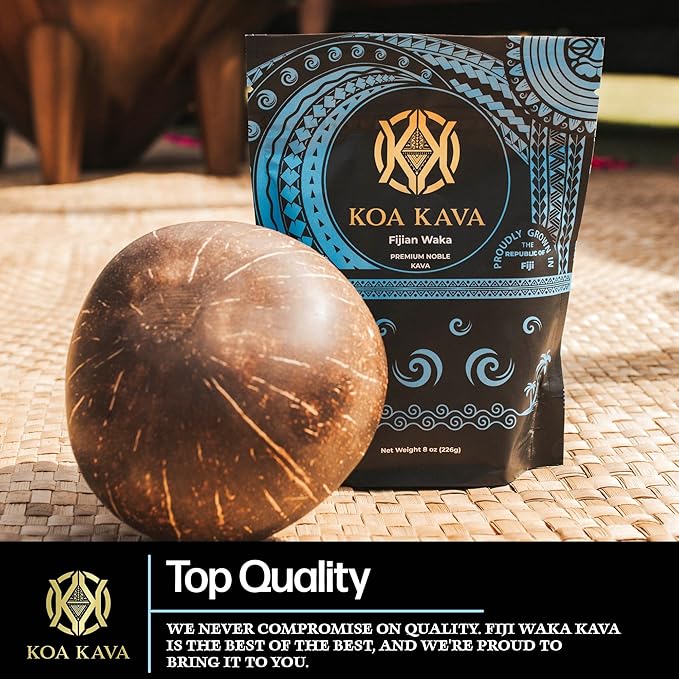 Koa Kava Fiji Kava Powder- 1 Kilo Premium Noble Loa Waka made from Lateral Kava Root in Savusavu, Fiji. 1 KG