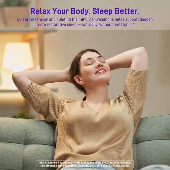 Ashwagandha Gummies, KSM-66 Ashwagandha Root Extract with Vitamin D3, Stress Support Immune Support for Adults - GMO Free, Gluten Free (Raspberry, 60 Count)