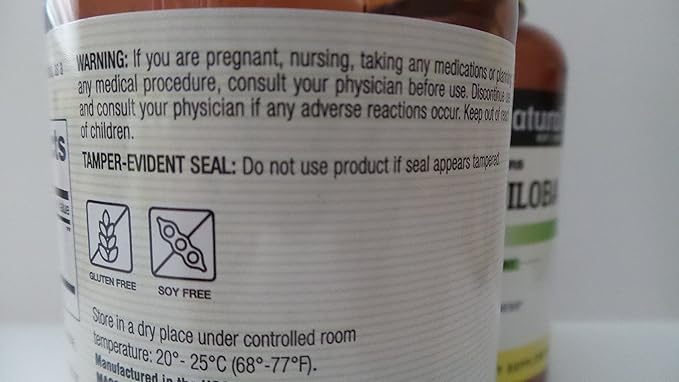 Mason Vitamins Ginkgo Biloba 500 mg 180 Gelatin Capsules per Bottle, Pack of 3 Bottles Total 540 Capsules