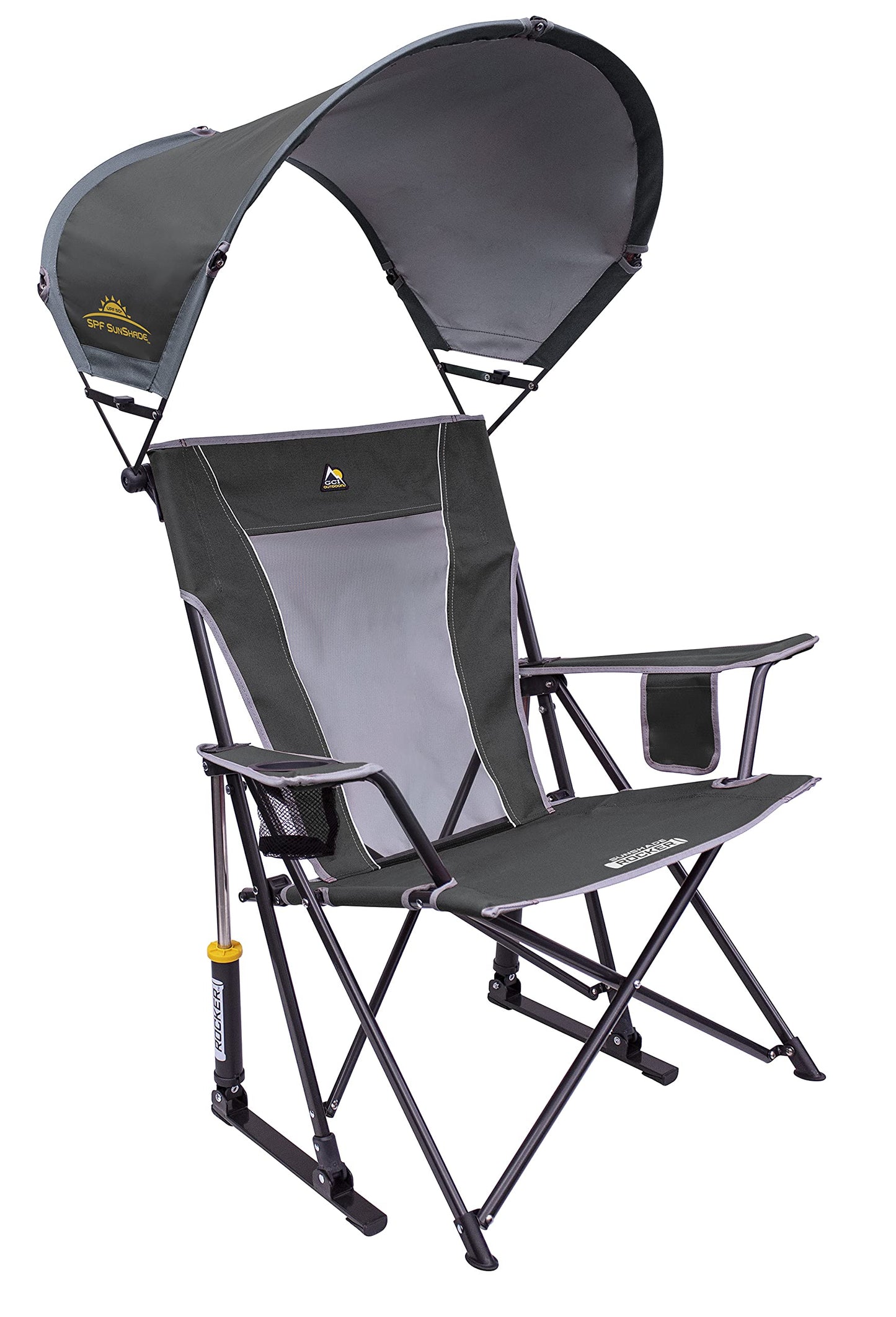 GCI Outdoor Sunshade Rocker Outdoor Rocking Chair with Canopy